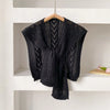 Korean Style Knitted Shawl - Summer Air Conditioning Neck Cape for Women
