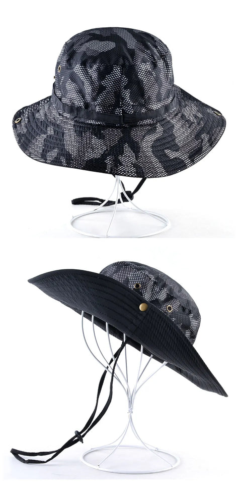 Anti-UV Wide Brim Hat - Unisex Sun Protection for Fishing, Hiking & Beach