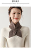 Wool Knit Neck Warmer for Women - Bow Tie Style Winter Scarf with Loop Design