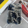 Real Rex Rabbit Fur Scarf - Women's Handmade Knit Cowl & Headband for Winter