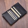 Business Card Holder - Genuine Leather Credit Card Wallet & ID Organizer