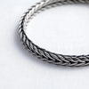 Handmade S925 Sterling Silver Bracelet - Retro Woven Style