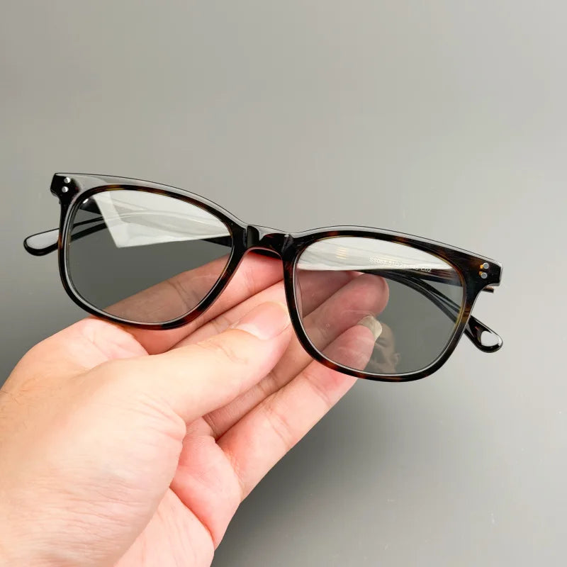 Classic Square Sunglasses - Hand-Designed Acetate Frames with UV400 Protection