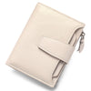 Large Capacity Women's RFID Wallet - Leather Bifold with Coin Pocket & ID Windows