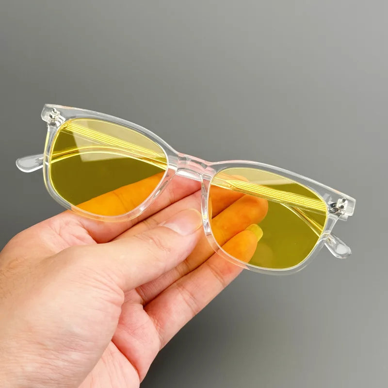 Classic Square Sunglasses - Hand-Designed Acetate Frames with UV400 Protection