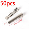 50Pcs Metal Alligator Hair Clips - Duckbill Blank Base for DIY Hair Accessories