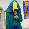 Loose Fit Frog Hoodie - Men's Plus Size Korean Style Fleece Lined Pullover