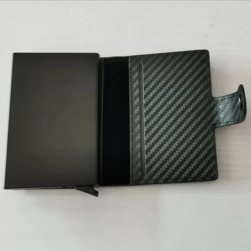 Carbon Fiber Men's Wallet - Ultra-Slim RFID Pop-Up Card Holder