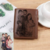 Personalized Men's Leather Wallet - Custom Engraving with Coin Purse & Card Storage