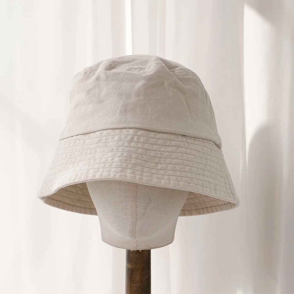 Four Season Women's Bucket Hat - Cotton Fringed with Adjustable Wire Brim