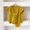 Korean Style Knitted Shawl - Summer Air Conditioning Neck Cape for Women