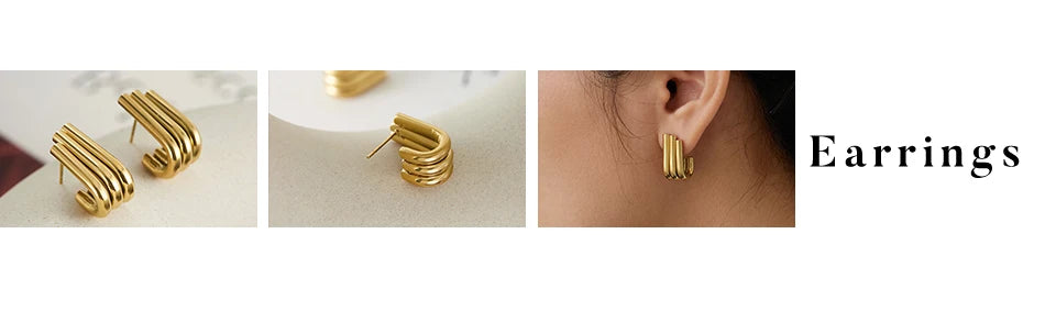 Unisex Minimalist Wide Band Rings - Gold Silver Plated Stainless Steel