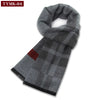 Luxury Men's Cashmere Scarf - Winter Wool Plaid Muffler Perfect for Gifts