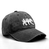 Washed Cotton Snapback Cap - Forest Bear Distressed Baseball Hat