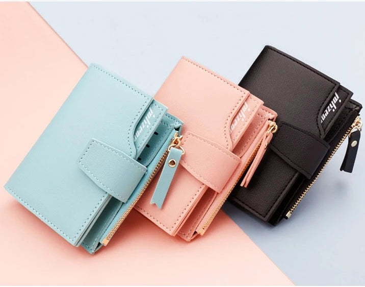 Compact Wallet - Small Women's Purse with Multiple Card Slots
