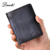 Dante Men's Leather RFID Wallet - Vintage Cowhide Vertical Design with Money Clip