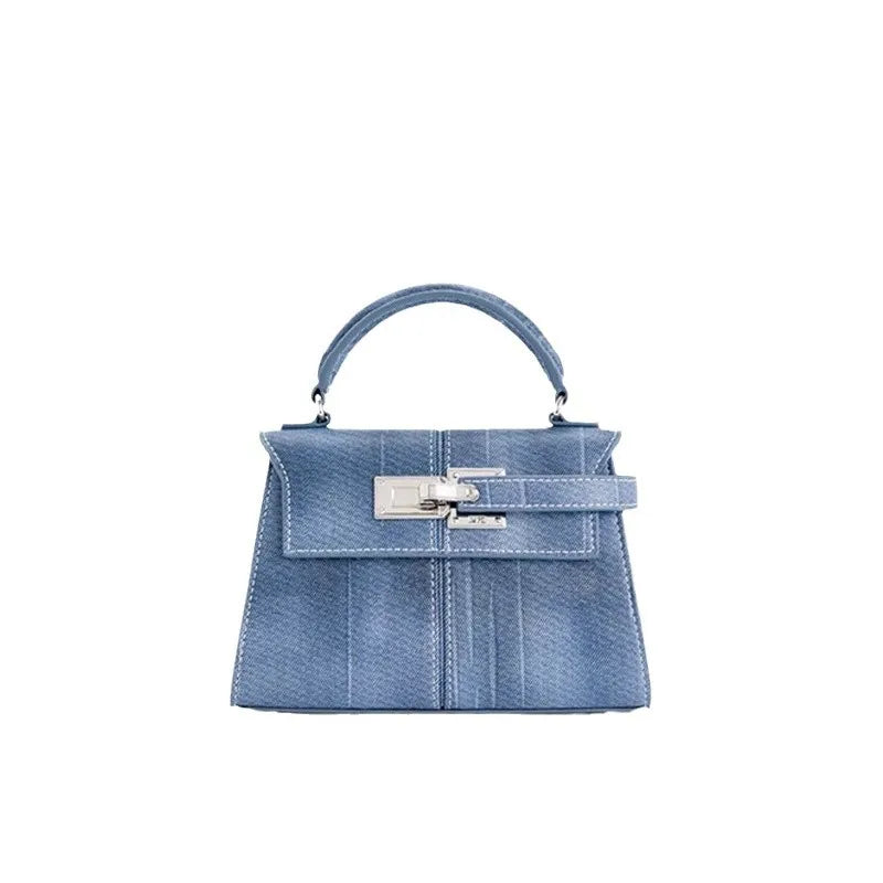 Trapezoidal Leather Handbag for Women - Versatile Tote Style