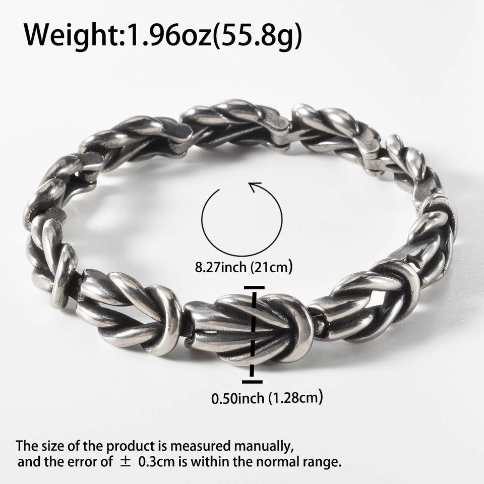 Gothic Punk Skull Bracelet - Trendy Stainless-Steel Bangle