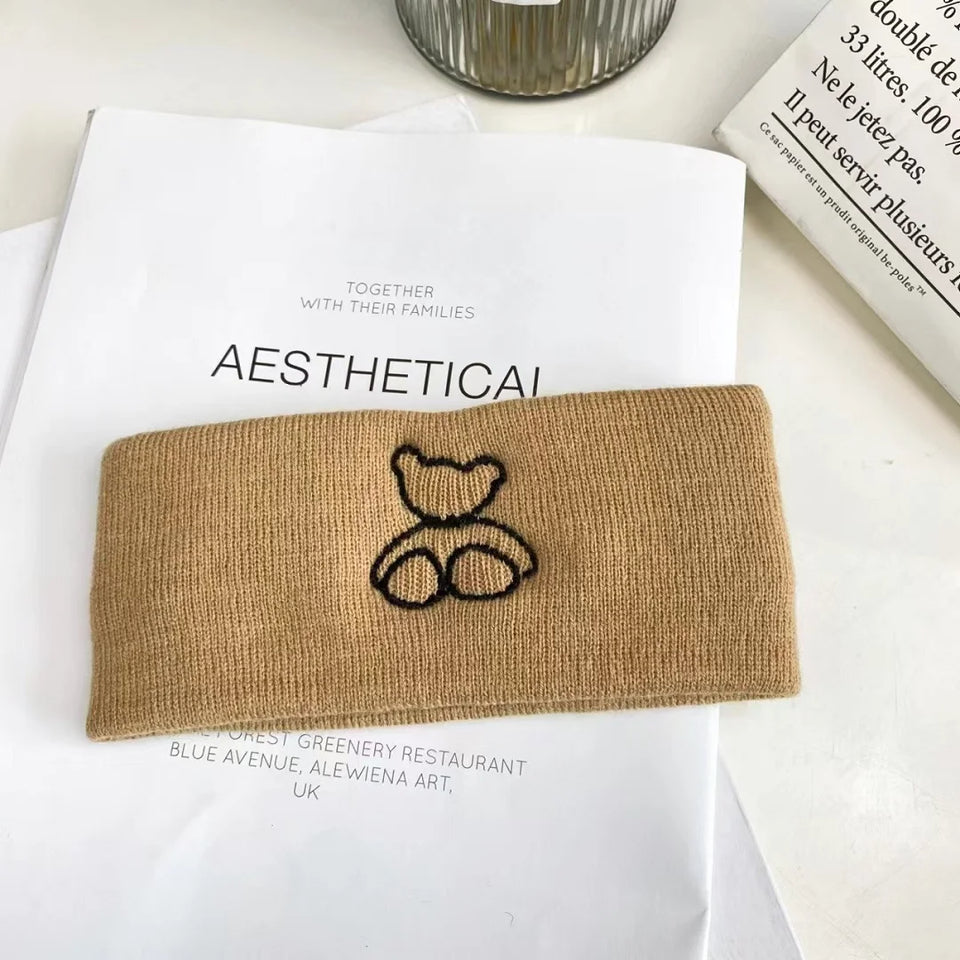 High Stretch Knitted Headband - Yoga, Face Wash & Hair Tie for Autumn/Winter